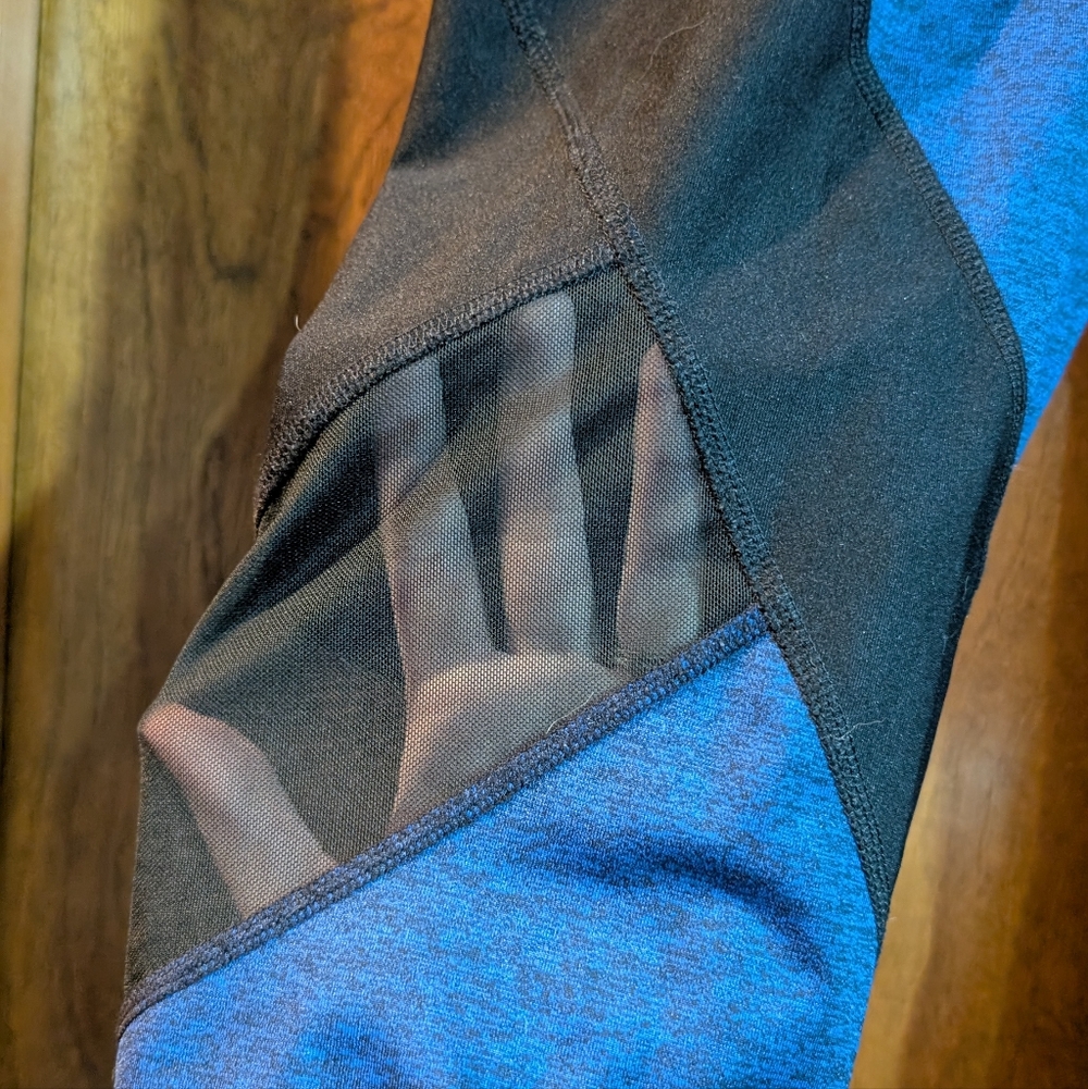 Xersion Blue and Black Fitted Leggings XL - Picture 2 of 5